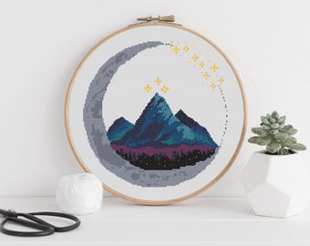Booktok, Fantasy Cross Stitch, ACOTAR Cross Stitch, Feminist Embroidery, Gothic Cross Stitch, Celestial Stitch