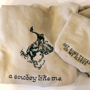 Embroidered Crewneck | cowboy like me Taylor evermore Custom Personalized