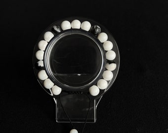 Clam Shell (Tridacna) and Zebra Jasper wellness bracelet, adjustable