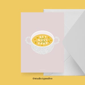 Carte de rétablissement / GET WELL BIENTÔT / carte postale pour vous souhaiter une bonne santé - comme carte de rétablissement pour les amis et la famille, guérissez-vous bientôt, soupe
