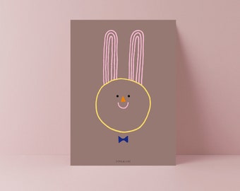 Easter Card / Rabbit / Funny card for Easter with Easter Bunny for her or for him Greeting Card with a funny word pun