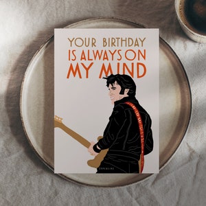 Birthday Card / On My Mind / Lustige Karte zum Geburtstag für Vater oder Freunde mit witzigem Spruch oder Einladungkarte zur Party image 5