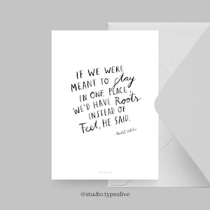 Carte postale / RACINES / Carte postale pour de nombreuses occasions - comme salutation ou invitation pour les amis et la famille