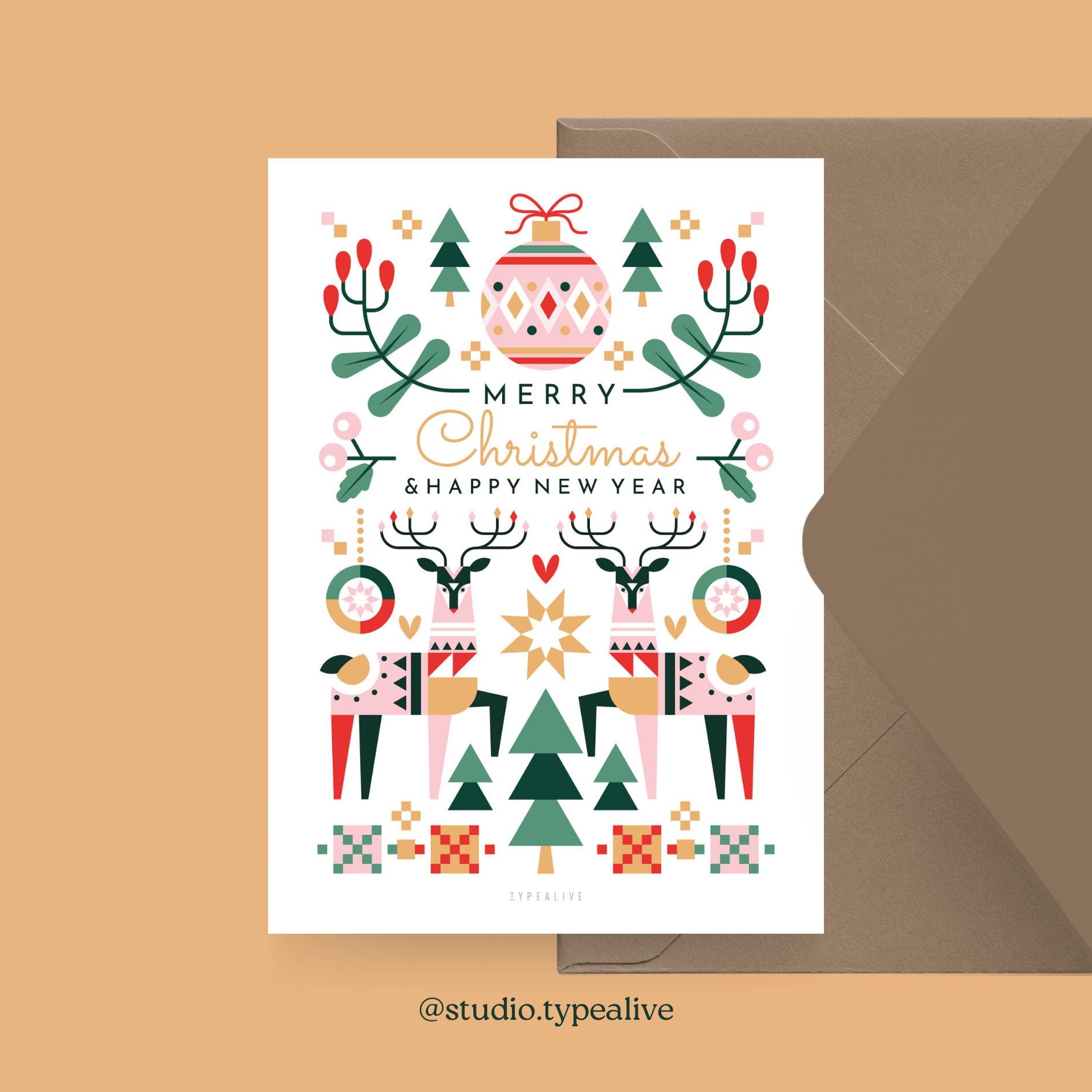 Noel Tatt Weihnachtskarte Für Schwester – Mit Rotkehlchen, Geprägt & Folienveredelt, 16x16 Cm, Recycelbar