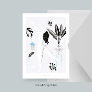 Carte pour diverses occasions / ME AND THE / Carte postale pour de nombreuses occasions - comme salutation ou invitation pour les amis et la famille, les plantes et moi
