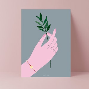Carte d'excuses / A WAY PEACE / carte postale pour de nombreuses occasions - comme salutation ou invitation pour les amis et la famille, avec des fleurs