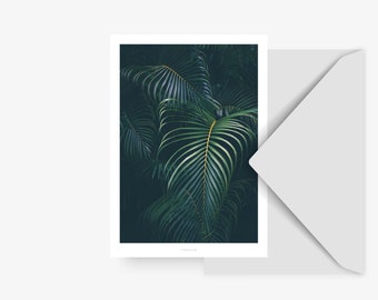 Postkarte / Junglelow No. 6 / Tropische Karte Palmen Botanisch Sommerlich