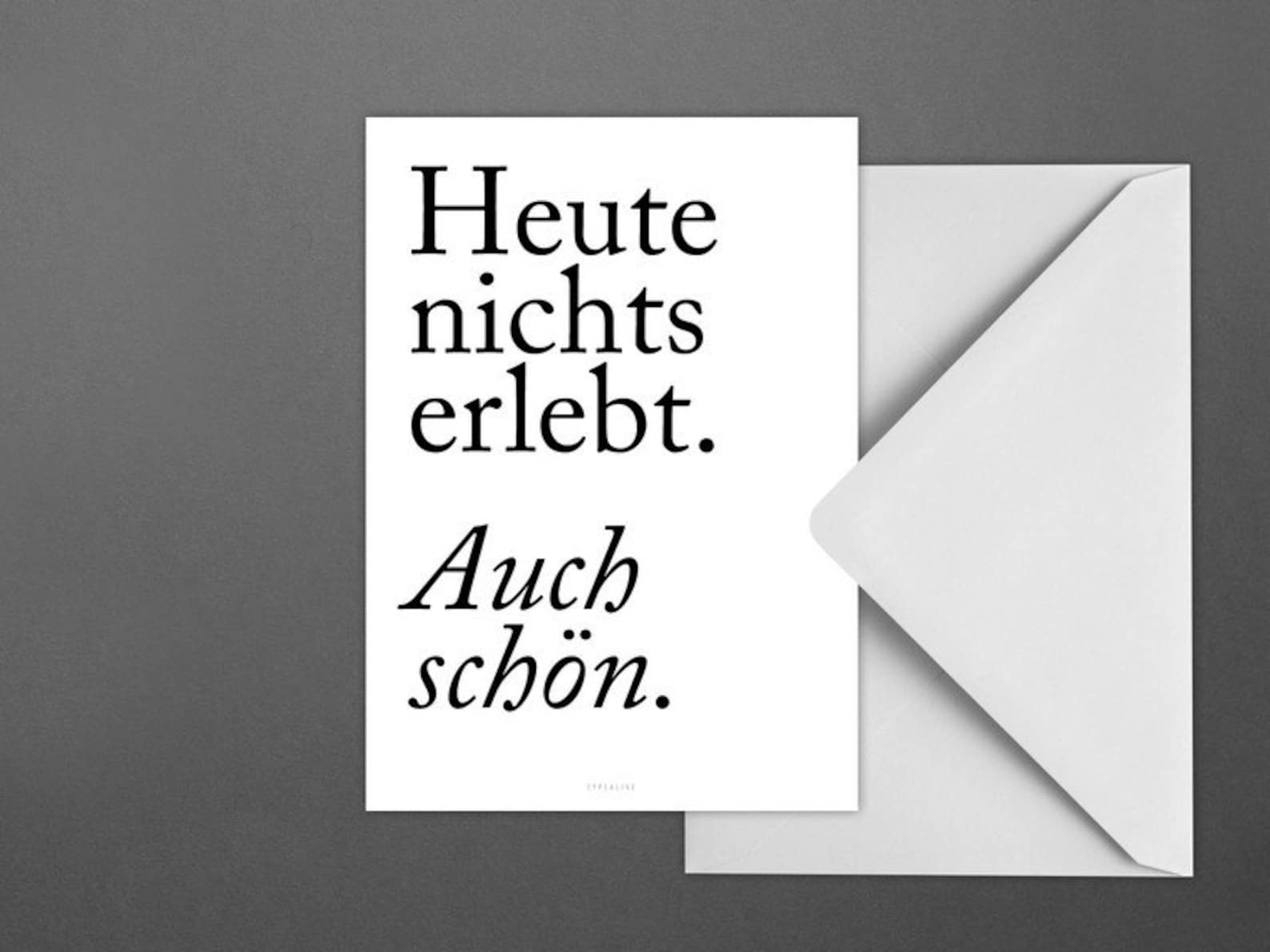 Postkarte Auch Schön / Spruch Heute Nichts Erlebt Karte Etsy
