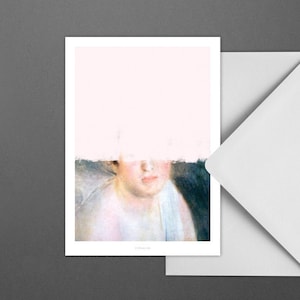 Carte pour diverses occasions / RENOIR INFINI / carte postale pour de nombreuses occasions - comme salutation ou invitation pour les amis et la famille, tableaux, rose