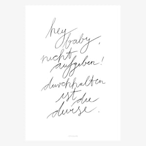 Poster mural / Perseverance / Living room decoration, housewarming gift, art print, as a gift