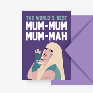 Carte d'anniversaire / LA MEILLEURE MAMAN DU MONDE / Carte d'anniversaire amusante avec un dicton amusant - parfaite pour le 30e ou le 40e anniversaire d'un ami