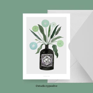Carte de Pâques / GINSPIRATION NO. 4/ Belle carte comme cadeau pour maman et papa pour Pâques, anniversaires ou anniversaires, pour les fans de gin