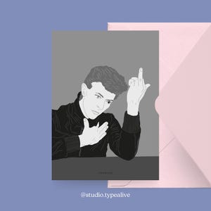 Carte pour diverses occasions / FUCK YOU NO. 2 / Carte postale pour de nombreuses occasions – comme salutation ou invitation pour les amis et la famille, carte pour les fans de musique