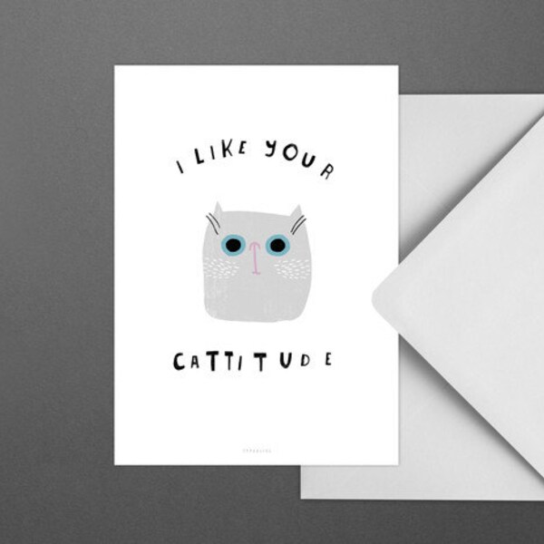 Cattitude Cards - Etsy