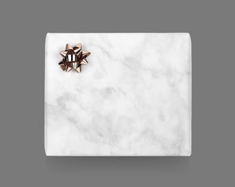 Papel de regalo / MÁRMOL / Hojas de papel de regalo grises con estampado de mármol, para Navidad, bodas, cumpleaños - envoltura de regalos exclusiva