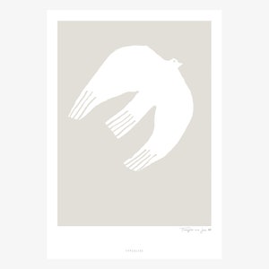 Poster Wandbild / Thoughts Are Free No. 4 / Wohnzimmer Deko, Einweihungsgeschenk, Kunstdruck, als Geschenk