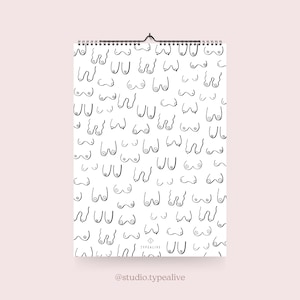 Wall calendar / BUSENFREUNDE / DIN A4, breasts calendar 2025, birthday calendar, as a birthday present, Christmas present, for dad