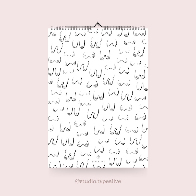 Boobies Calendar - Etsy