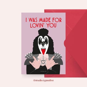 Liebes-Karte / MADE FOR LOVIN / Lustige und schöne Valentinstagskarte, zum Jubiläum, mit witzigem Spruch – für den Partner