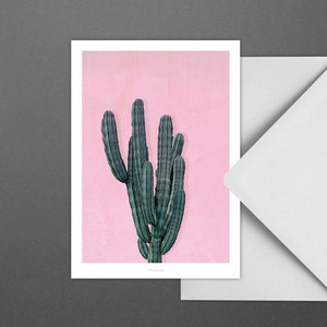 Carte pour diverses occasions / CACTUS NO. 1 / Carte postale pour de nombreuses occasions - comme salutation ou invitation pour les amis et la famille, cactus