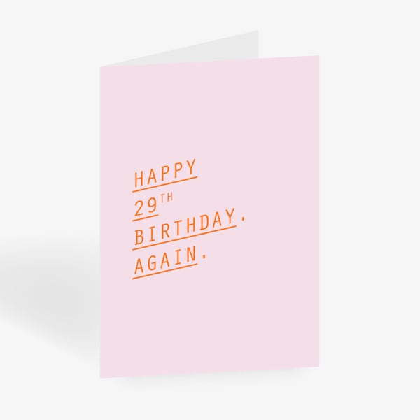 Greeting card / AGAIN / saying, birthday, card, greeting card, perfect for a gift, funny, for boyfriend or girlfriend