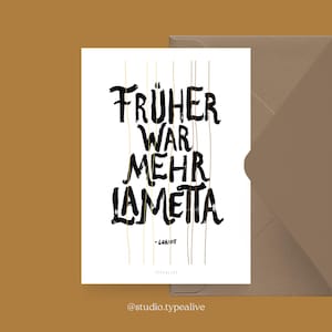 Carte de Noël / TRAMETTA / Carte postale amusante pour Noël avec un dicton amusant « Il y avait plus de guirlandes » - pour les amis, la famille, les collègues
