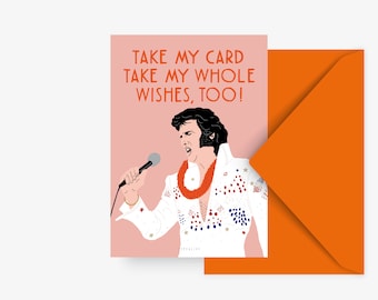 Geburtstagskarte / Take My Card / Lustige Karte zum Geburtstag oder Weihnachten mit witzigem Spruch