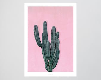 Kaktus No. 1 / Plant, Cactus, Tropical, Fine Art-Print, Wall-Art, Minimal Poster Art, Typography Art, Premium Poster, Kunstdruck Poster