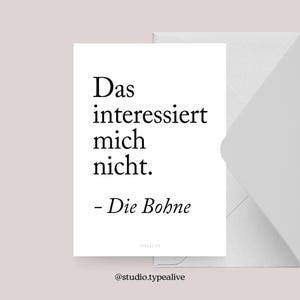 Ansichtkaart / THE BEAN / Grappige en mooie wenskaart met spreuk - humoristisch cadeau-idee voor vrienden, familie en collega's