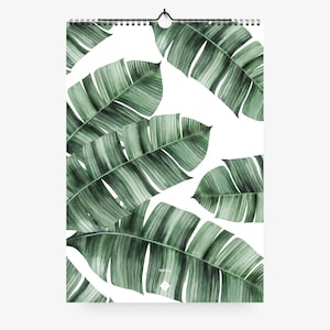 Wall calendar / TROPICAL / DIN A3, tropical plants, calendar, birthday calendar, as a birthday present, Christmas present
