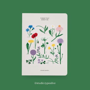Cuaderno / ANNOY / Cuaderno A5 en blanco, con dicho divertido, esquinas redondeadas - Perfecto como regalo, diario o diario, como regalo
