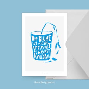 Carte postale / CRISPY / Carte postale pour de nombreuses occasions - comme salutation ou invitation pour les amis et la famille