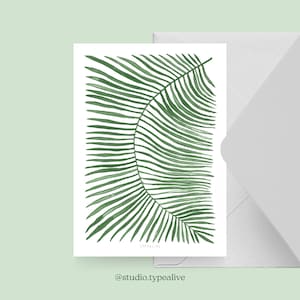 Carte pour diverses occasions / PLANTE RECTANGLE NO. 1 / Carte postale pour de nombreuses occasions - comme salutation ou invitation pour les amis et la famille, les plantes