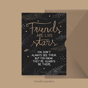 Tarjeta de amor / AMIGOS / Hermosa tarjeta de San Valentín, para un aniversario, con un dicho divertido: perfecta para tu pareja, amigos y colegas, mejores amigos