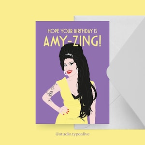 Biglietto d'auguri / AMY-ZING / Biglietto d'auguri divertente con una frase divertente - perfetto per il 30° o 40° compleanno di un amico