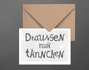 Weihnachtskarte / WEIHNACHTSREGEL NO. 2 / lustige Postkarte zu Weihnachten, als Geschenk oder Anhänger, für Kinder, die Mama oder Freundin