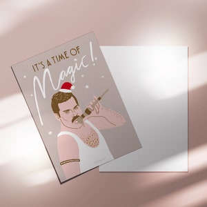 Weihnachtskarte / Time Of Magic / Lustige Karte zu Weihnachten für Familie oder Freunde mit witzigem Wortspiel Spruch mit Freddie image 4