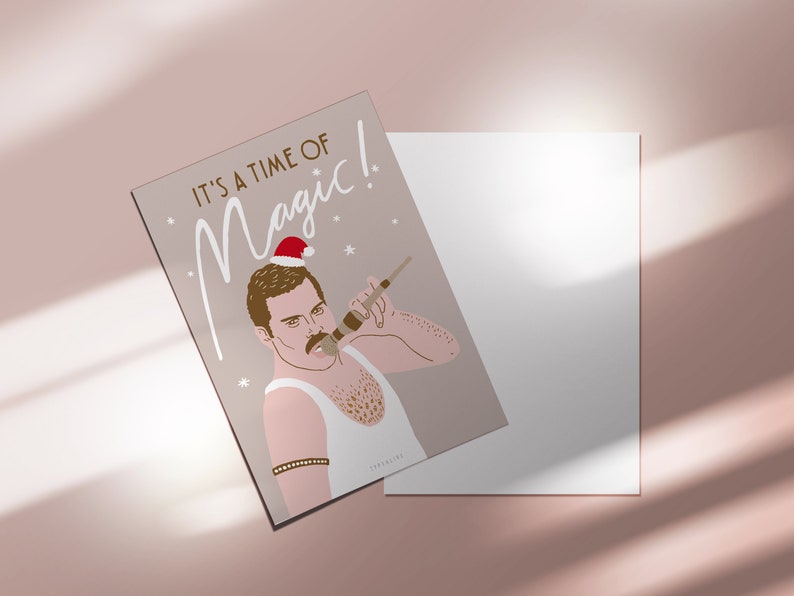 Weihnachtskarte / Time Of Magic / Lustige Karte zu Weihnachten für Familie oder Freunde mit witzigem Wortspiel Spruch mit Freddie image 4