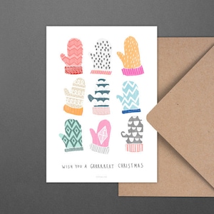 Carte de Noël / BRILLANT NOËL NO. 2/ Carte de Noël simple et belle - carte de voeux pour l'Avent pour la famille, les amis