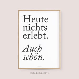 Poster Wall Art / ALSO BEAUTIFUL / Typographic Poster with Saying, for Living Room & Bedroom, Inspirational Art Print, Black and White