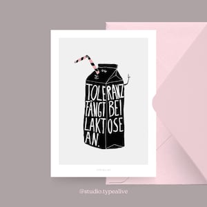 Postkarte / TOLERANZ / Witzige und schöne Grußkarte mit Spruch – Humorvolle Geschenkidee für Freunde, Familie & Kollegen