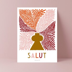 Carte pour Pâques / A WAY SALUT / Belle carte comme cadeau pour maman et papa ou amis pour Pâques, anniversaire ou anniversaire