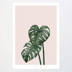 Poster mural / Tropical No. 9 / palm trees, leaves, tropical, living room decoration, housewarming gift, art print, as a gift