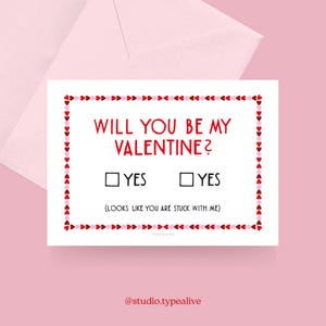 Liebes-Karte / VALENTINE / Lustige und schöne Valentinstagskarte zum ankreuzen, zum Jubiläum, mit witzigem Spruch – perfekt für den Partner