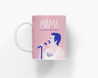 The Mug "Icons" / MAMA / Kaffeetasse aus Keramik, schlicht, perfekt als Geschenk zum Geburtstag, personalisiert, witziger Spruch