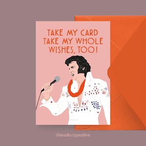Geburtstagskarte / TAKE MY CARD / Lustige Geburtstagskarte mit witzigem Spruch – Perfekt für 30. oder 40. Geburtstag von Freunden