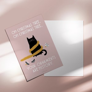 Christmas card / Christmas Cat No. 1 / funny Christmas card for cat lovers as a gift with a funny saying and cat image 4