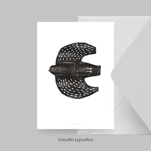 Carte pour diverses occasions / OFF TO NO. 2 / Carte postale pour de nombreuses occasions - comme salutation ou invitation pour les amis et la famille, oiseau, gratuite