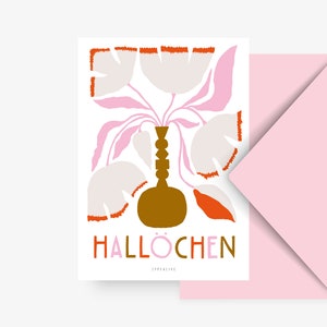 Carte pour Pâques / A WAY HALLÖCHEN / Belle carte comme cadeau pour maman et papa ou amis pour Pâques, un anniversaire ou une fête