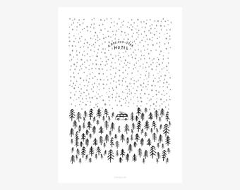 1.000.000 Stars / Illustration, Sterne, Fine Art-Print, Wall-Art, Minimal Poster Art, Typography Art, Premium Poster, Kunstdruck Poster